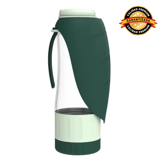 AquaCan™ - Botella portátil con comedero y bebedero